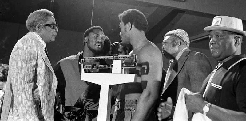 Illustration for article titled Down Goes Terror: How A Frightened George Foreman Shocked Joe Frazier